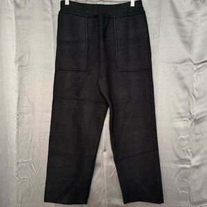 ZARA SWEATER PANTS BLACK COMFY COZY WITH POCKETS